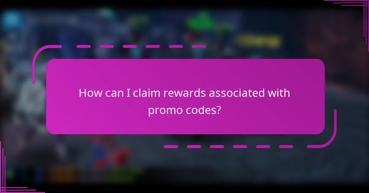 How can I claim rewards associated with promo codes?