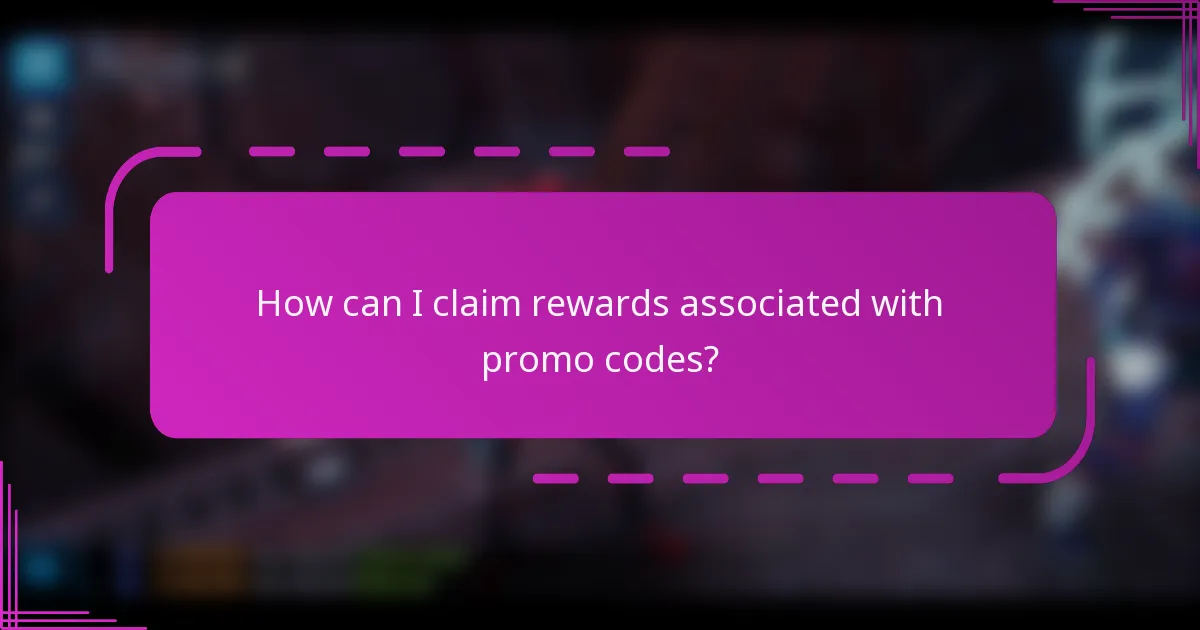 How can I claim rewards associated with promo codes?