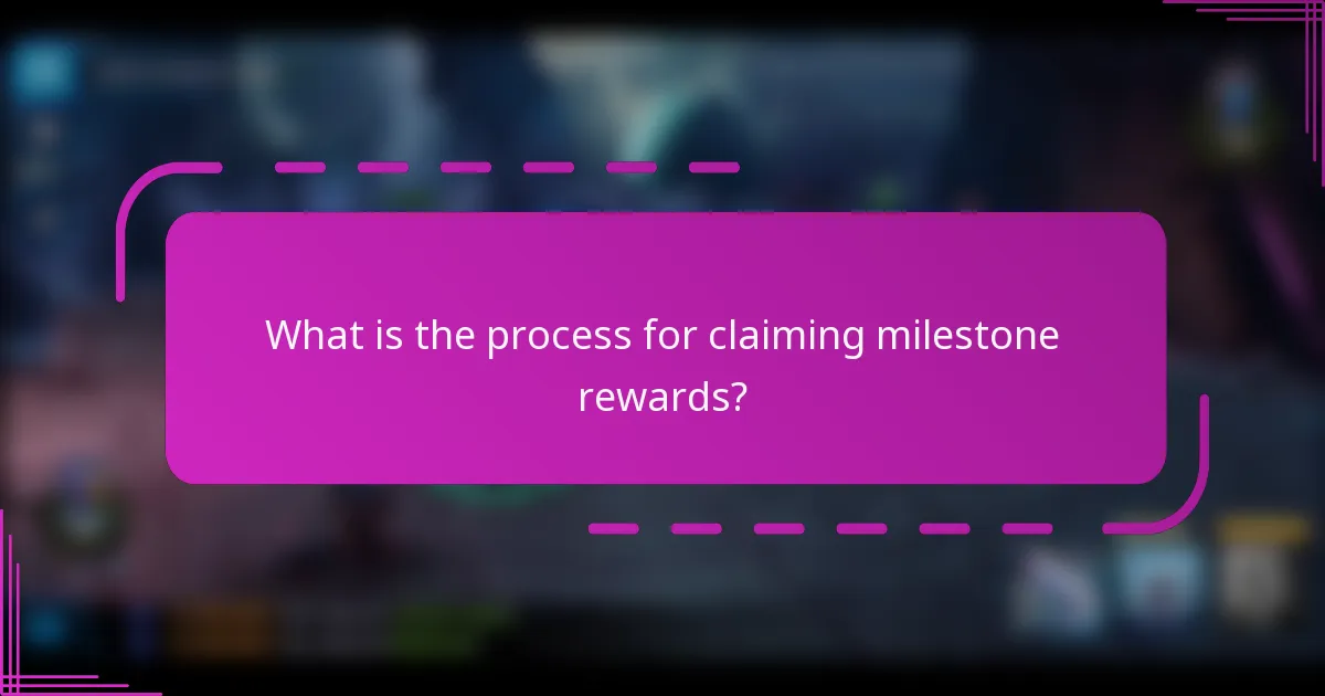 What is the process for claiming milestone rewards?