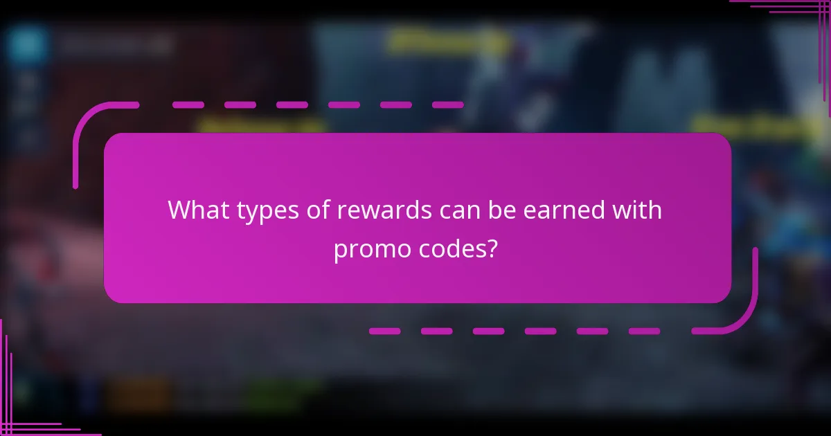 What types of rewards can be earned with promo codes?